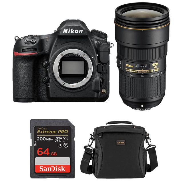 Nikon D850  
Nikon AF-S NIKKOR 1:2.8 ED 24-70mm  
SanDisk Extreme PRO 200 MB/s 64 GB V30