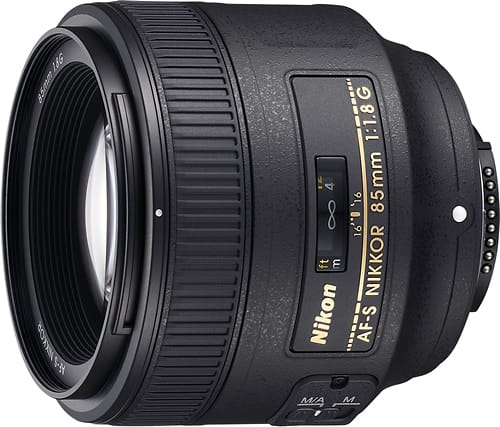 Angle. Nikon - AF-S NIKKOR 85mm f/1.8G Medium Telephoto Lens - Black.