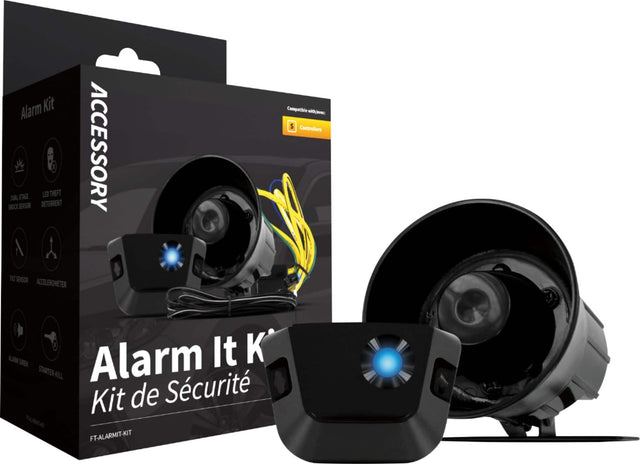 Front. Compustar - Vehicle Security Add-on Kit for Remote Start Systems - Black/Gray.