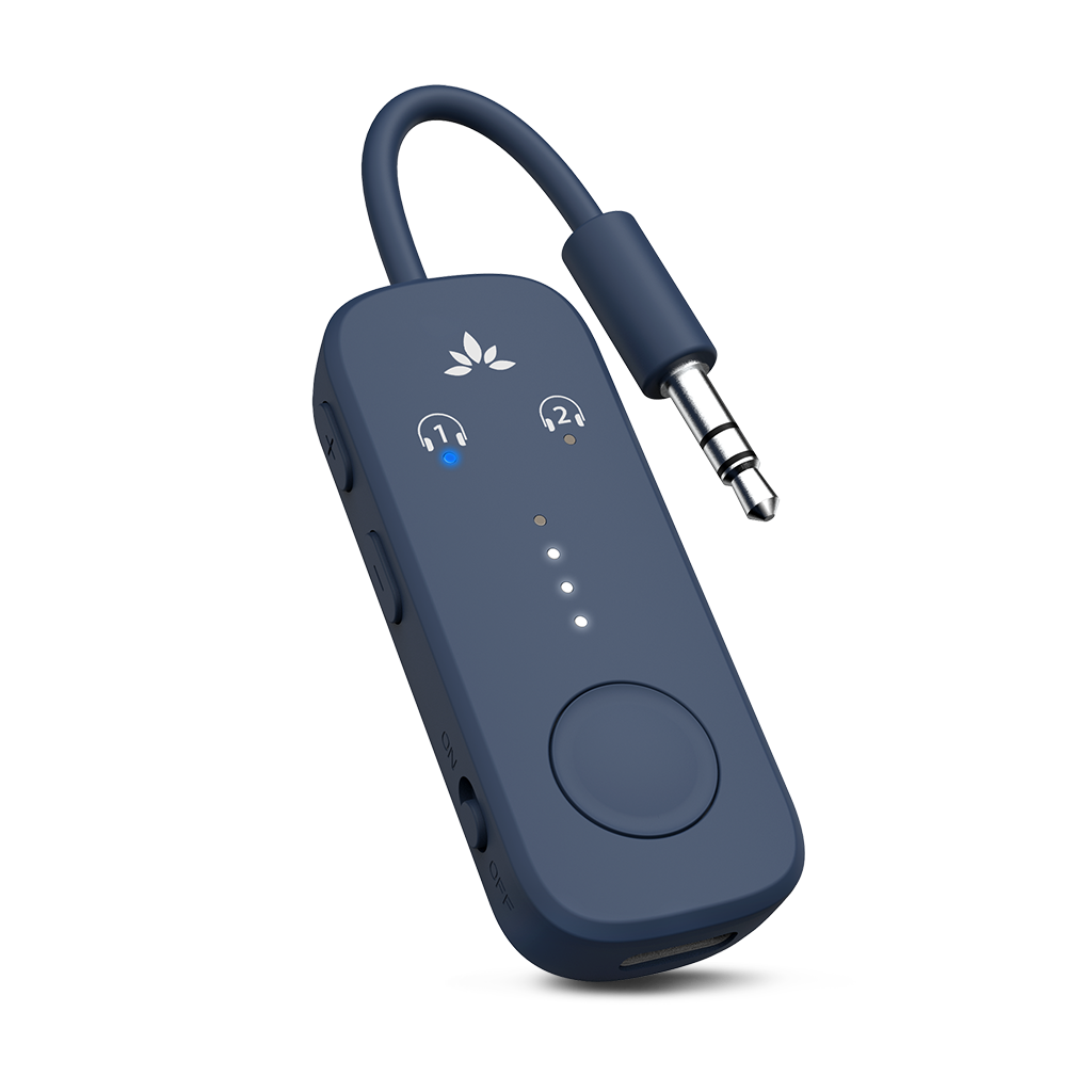 Avantree - Relay - Airplane Bluetooth 5.3 Adapter with Qualcomm aptX Adaptive, Supports 2 AirPods or Headphones
