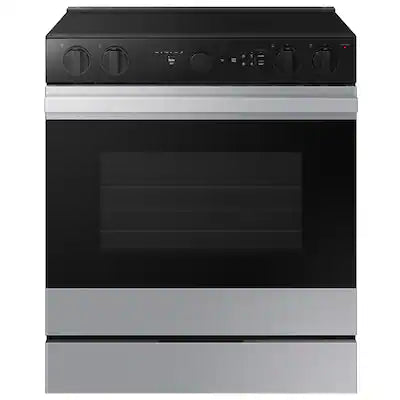 Samsung - 30 in. Wide 5 Elements Bespoke Smart Slide-In Electric Range 6.3 cu. ft. with Air Sous Vide & Air Fry