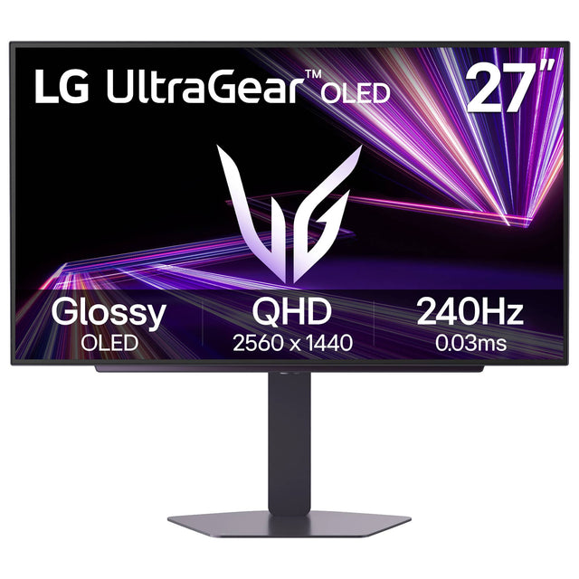 LG UltraGear™ OLED  
27"  
Glossy OLED  
QHD 2560 x 1440  
240Hz 0.03ms