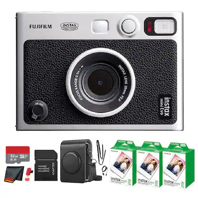 Fujifilm - Instax Mini EVO Instant Film Camera with 60 Films + 32GB Card