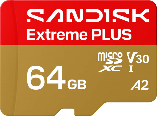 SANDISK Extreme PLUS Micro SD V30 XC I 64GB A2