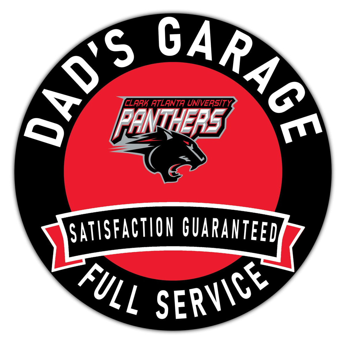 Fan Creations - Clark Atlanta University Panthers 16" x 16" Dad's Garage Wood Sign - Multicolor
