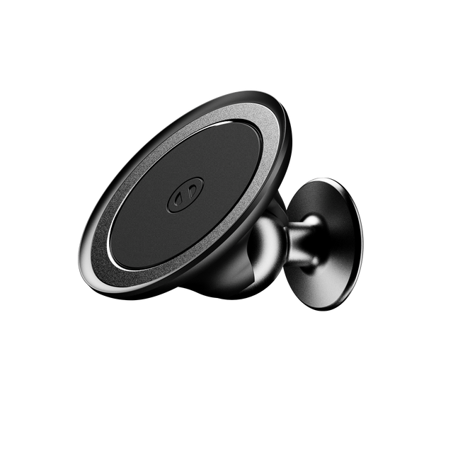 Front. OhSnap - Snap Car- Magentic Car Mount - Black.