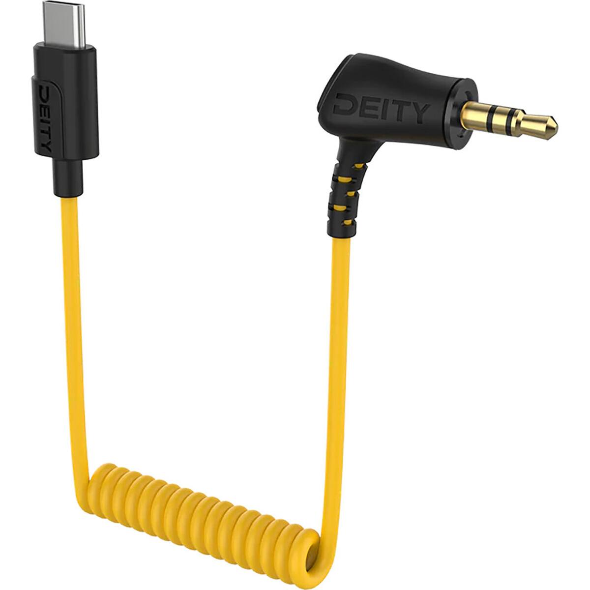 Deity - Microphones C21 3.5mm TRS to USB-C Coiled Audio Cable