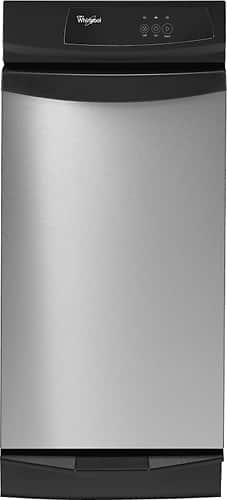 Whirlpool - 1.4 Cu. Ft. Built-In Trash Compactor - Stainless Steel