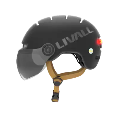 LIVALL - L23 Smart Bike Helmet, LED Lights & Removable Visor, NTA8776 E-Bike Certified, Fall Detection & SOS Alert