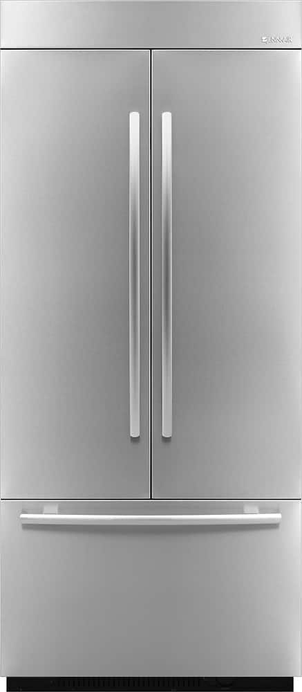 Front. JennAir - 24.2 Cu. Ft. French Door Refrigerator - Custom Panel Ready.