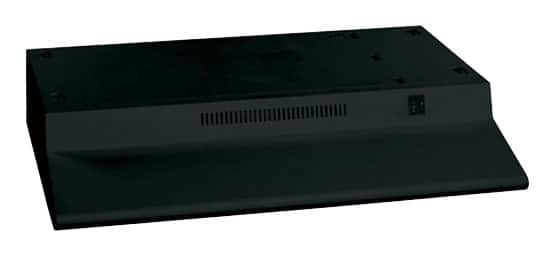 Front. GE - 30" Recirculating Range Hood - Black.