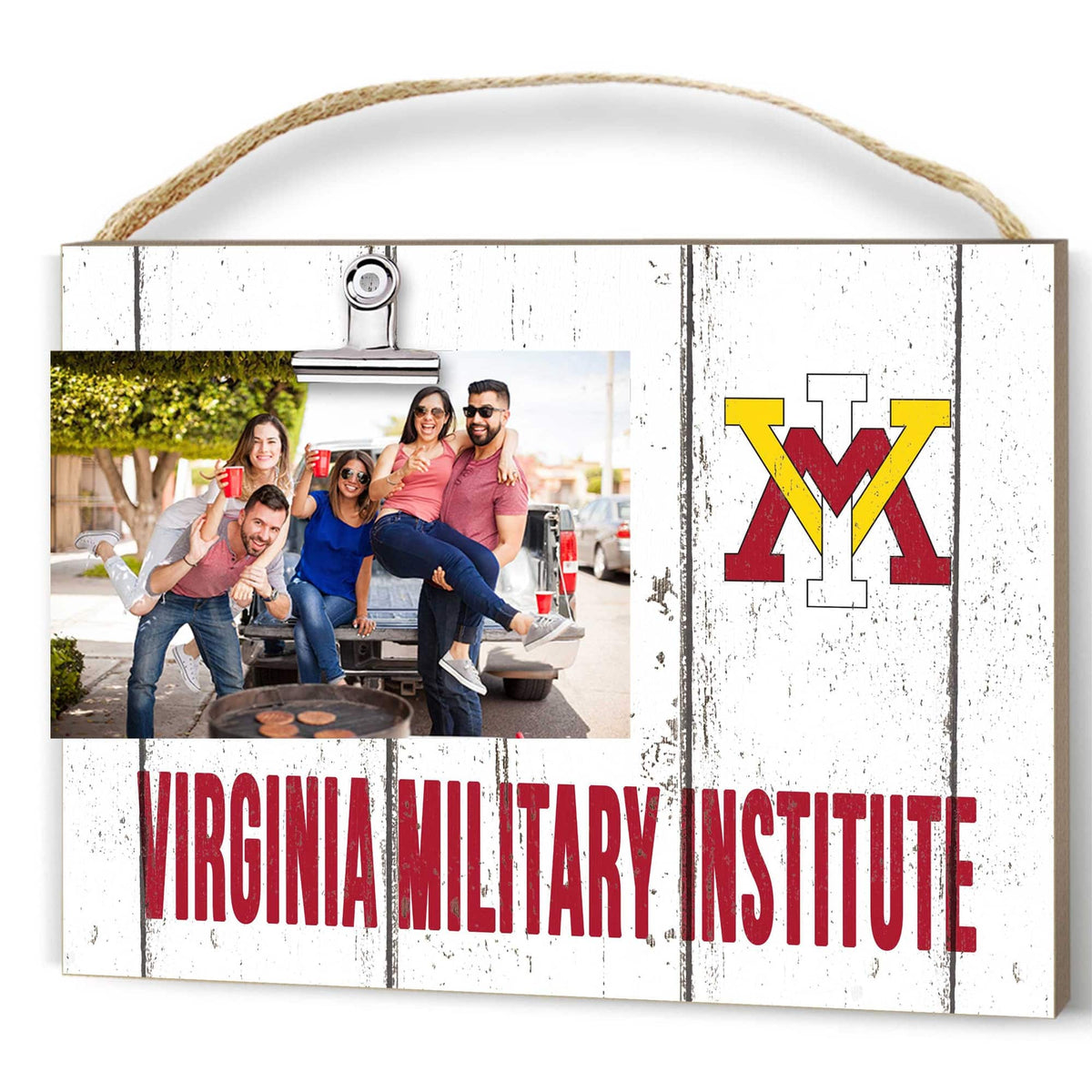 Jardine - Virginia Military Institute Keydets 8" x 10" Weathered Clip It Frame - White