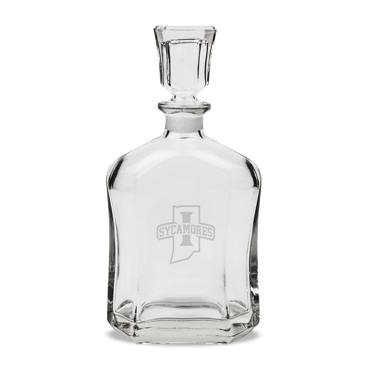 Jardine - Indiana State Sycamores 23.75oz. Crystal Whisky Decanter - Multicolor