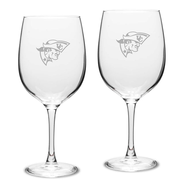 Front. Jardine - Cumberlands Patriots 19oz. 2-Piece Traditional Red Wine Table Glass Set - Multicolor.