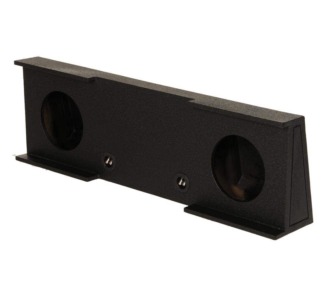QPower - Dual 12" Sub Box - Chevy Silverado Crew Cab & GMC Sierra Crew Cab 07-13 - Black
