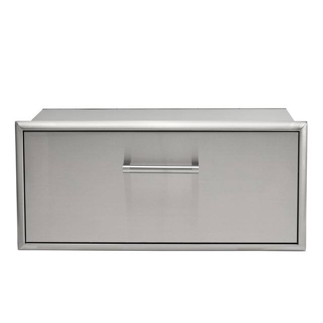 Front. Coyote Outdoor Living - Coyote Outdoor Living 32" Single Storage Drawer - Stainless Steel.