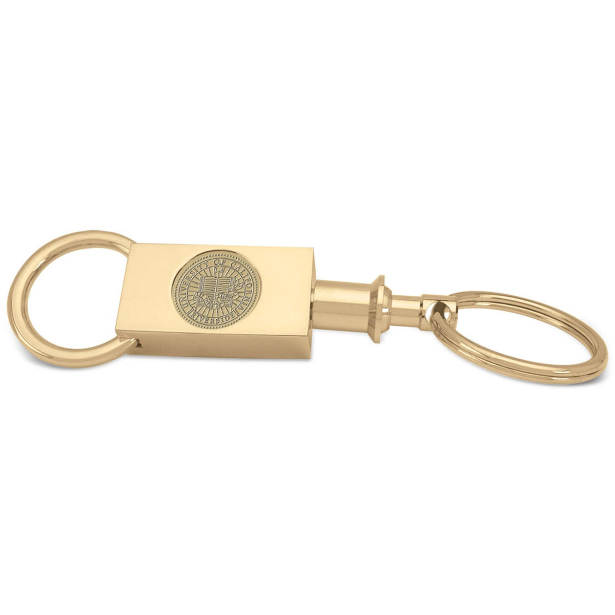 Jardine - UC Riverside Highlanders Team Logo Two-Section Key Ring - Gold
