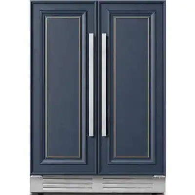 Ca'Lefort - 24 Inch Panel Ready Wine and Beverage Refrigerator - 60 Can and 20 Bottle Wine Fridge Dual Zone (Panels Not Included)