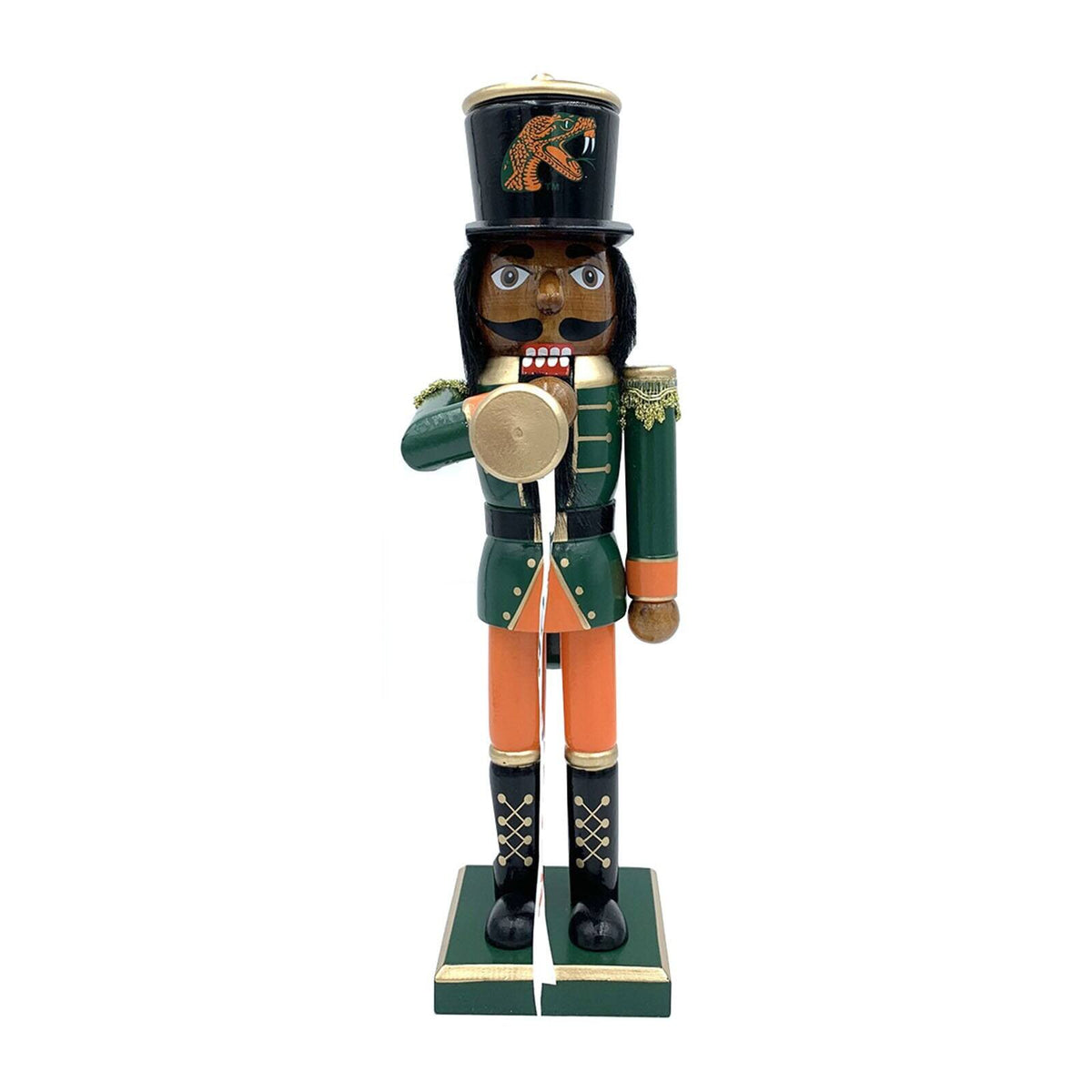 Santa's Workshop - Florida A&M Rattlers 14" Bugler Nutcracker - Green