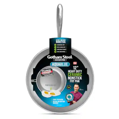 Gotham Steel - Aqua 12" Nonstick Fry Pan with Stay Cool Handle