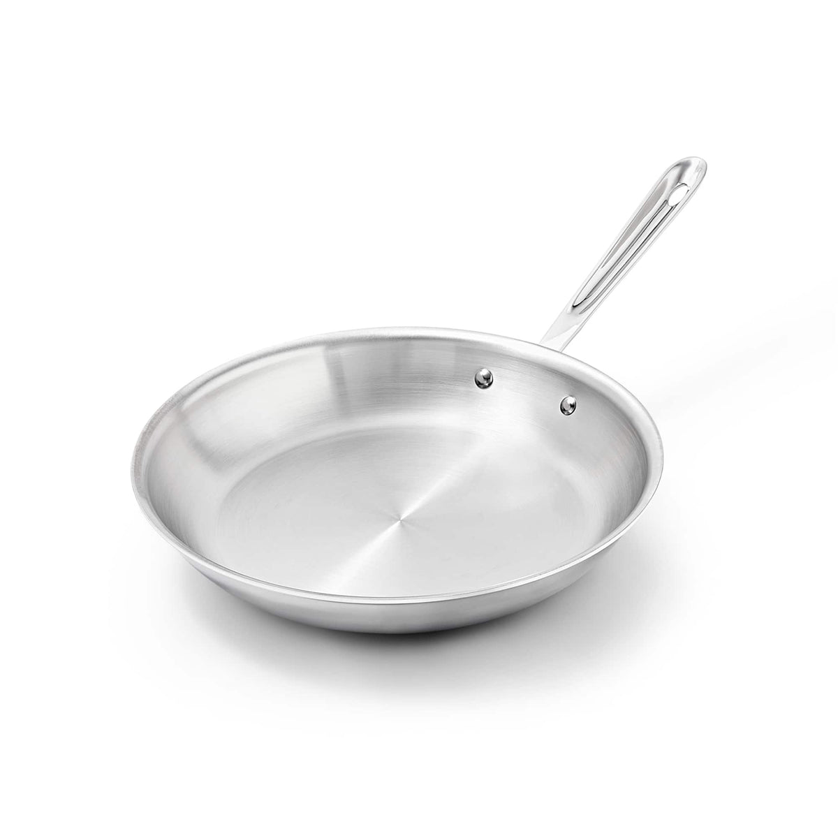 All Clad - All-Clad 12" Stainless Steel Fry Pan, 3-Ply Bonded Cookware - Silver