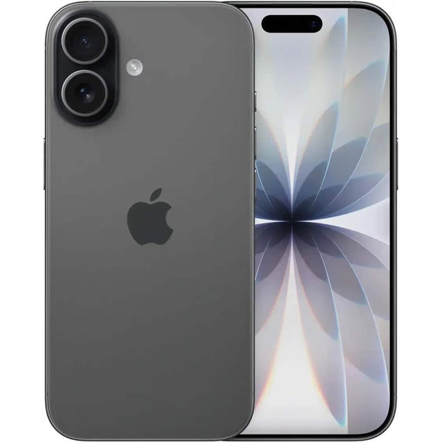 Front. Apple - iPhone 17 512GB 6.3" 5G Fully Unlocked, Black - Black.