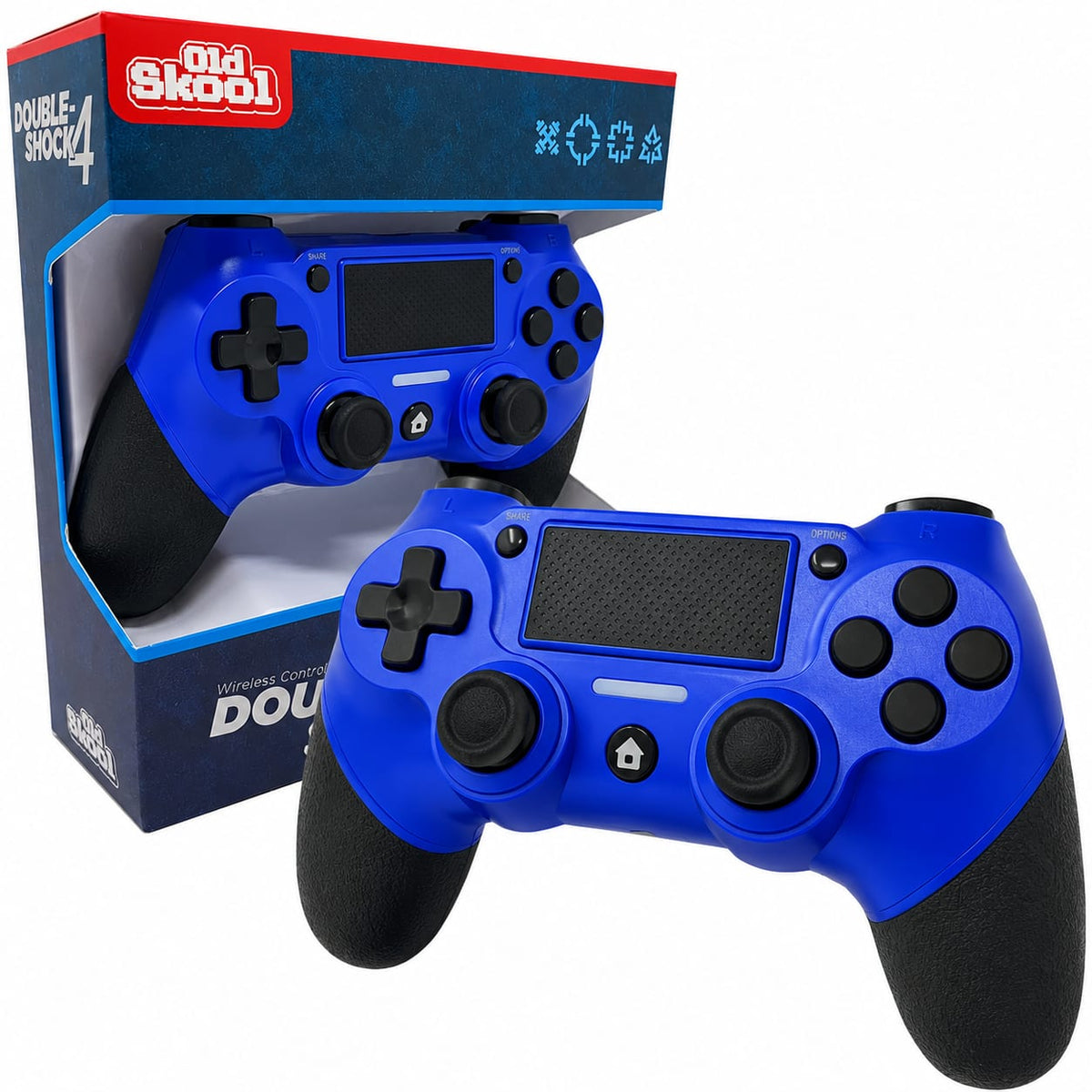 Old Skool - Wireless Controller for PS4 - Blue
