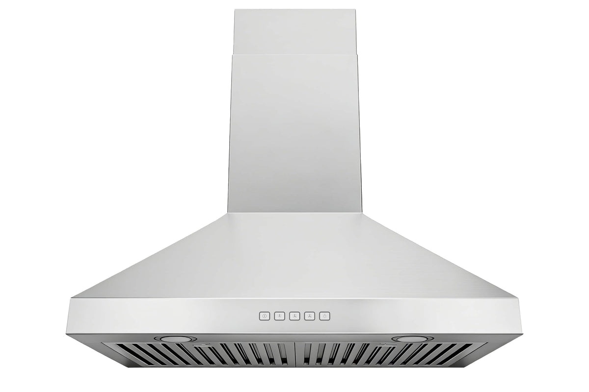 Hauslane - 30 inches - Convertible - Wall Range Hood - Silver