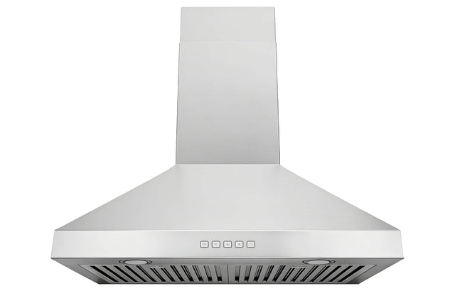 Front. Hauslane - Hauslane WM-530 PRO 30-in Convertible Wall-Mounted Range Hood - Silver.