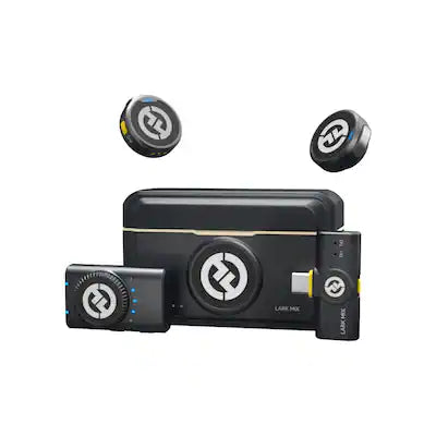 HOLLYLAND - LARK M2 2-Person Wireless Mini Combo Microphone System (2.4 GHz, Shine Charcoal)
