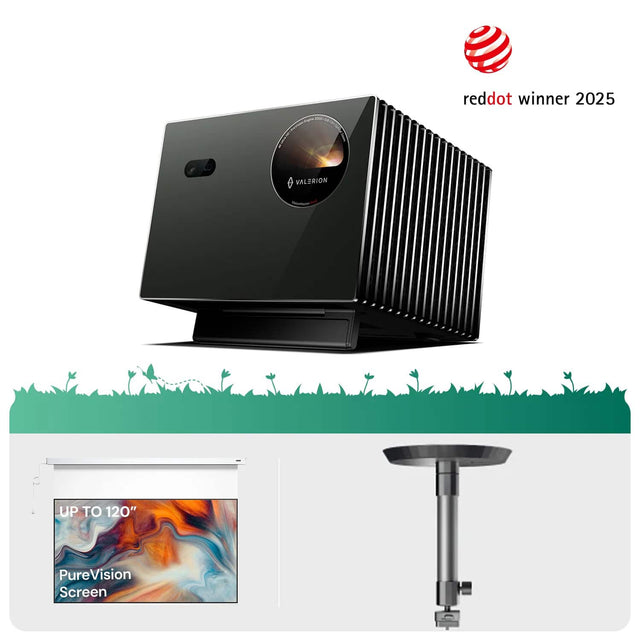 1. I - M reddot winner 2025
2. VALERION - UP TO 120" PureVision Screen