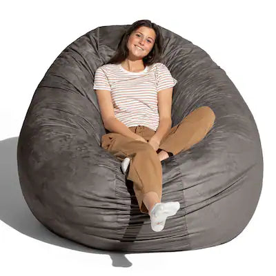 Jaxx - 6 Foot Cocoon - 2-in-1 Convertible Bean Bag Bed & Large Bean Bag Chair for Adults