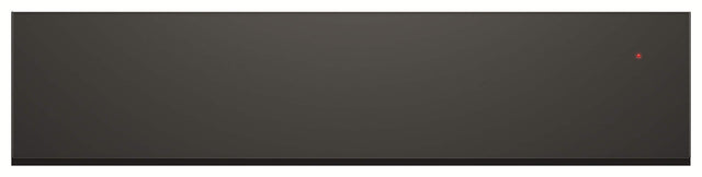 Front. Fisher & Paykel - 24" 6 place setting Built-in Warming Drawer, Push to Open - Minimal Black (Soft Black) - Black.