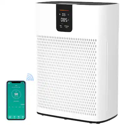 Topteng - ZWN-132 HEPA Air Purifier - 2400 Sq.Ft Coverage,15dB Quiet, Smart App Control,two Filters, for Pet Hair/Dander/Odor/Dust