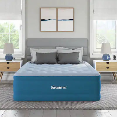 Beautyrest - 20" Sensair Air Mattress, Built-in Pump, Cooling Top, 750 lb Capacity