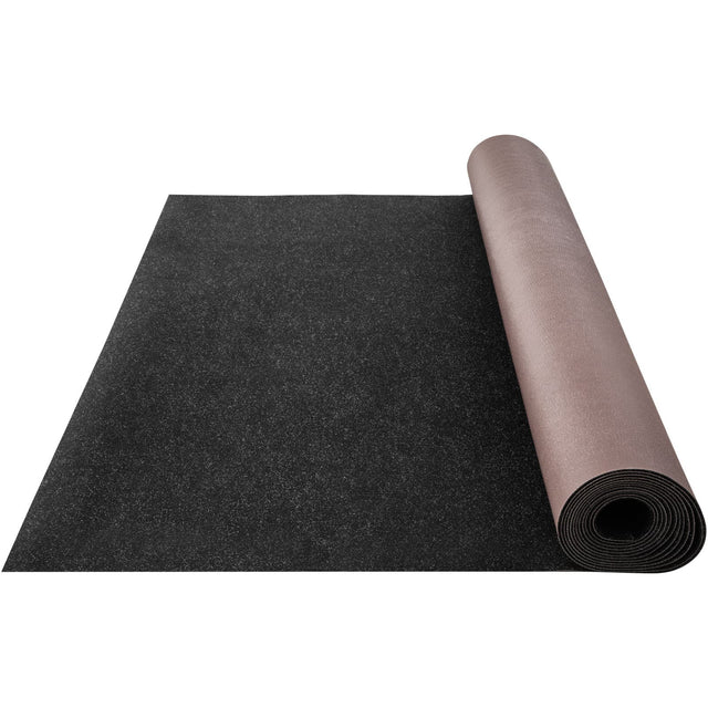 Front. VEVOR - Marine Carpet, 6 x 18 ft Boat Carpeting, Marine Grade Boat Carpet, Indoor/Outdoor with Water-proof TPR Backing - Charcoal Black.