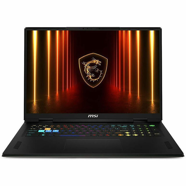 Angle. MSI - 18" Gaming Laptop 2560 x 1600 (QHD+) - AMD Ryzen 9 9955HX with 64GB Memory - GeForce RTX 5080 - 2 TB SSD - Cosmo Gray, Gray.