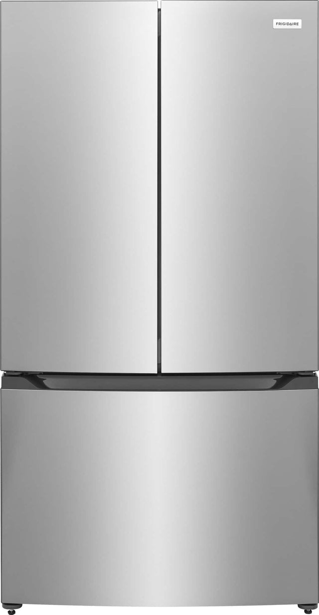 Front. Frigidaire - 35 in. Wide 20 Cu. Ft. Counter Depth French Door Refrigerator with Internal Water Dispenser - Fingerprint-Resistant Stainless Steel Look.
