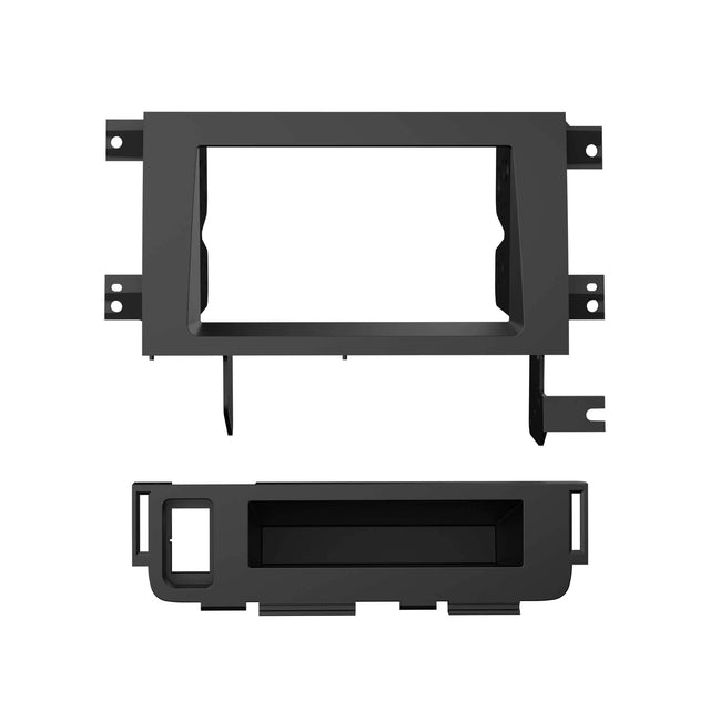 Front. Metra - Stereo Installation Kit for 2005-2014 Honda Ridgeline Vehicles - Matte Black.