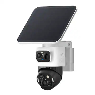 eufy - eufyCam S4 Triple Lens Wireless Solar Security Camera with 360° View, Auto Tracking, No Monthly Fees