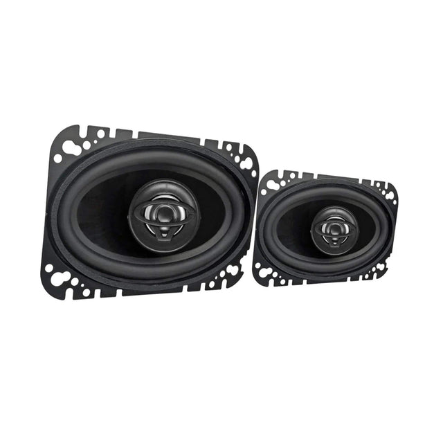 Front. Cerwin Vega - Cerwin-Vega XED46 - XED 4"X6" 2-Way Coaxial Speaker Set - Black/Gray.