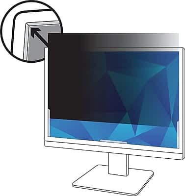 Front. 3M - Anti-Glare Privacy Filter for 19" Widescreen Monitor, 16:10 Aspect Ratio - Clear.