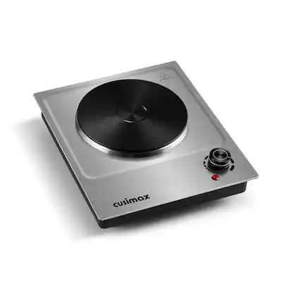 Cusimax - Back to School Portable Countertop Burner, 1500W Electric Hot Plate with 11 Heat Levels for Dorm, Apartment & RV