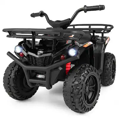Costway - Electric ATV for Kids, 24V Ride on Toy with Dual Motors & Basket, Dirt Quad Vehicle