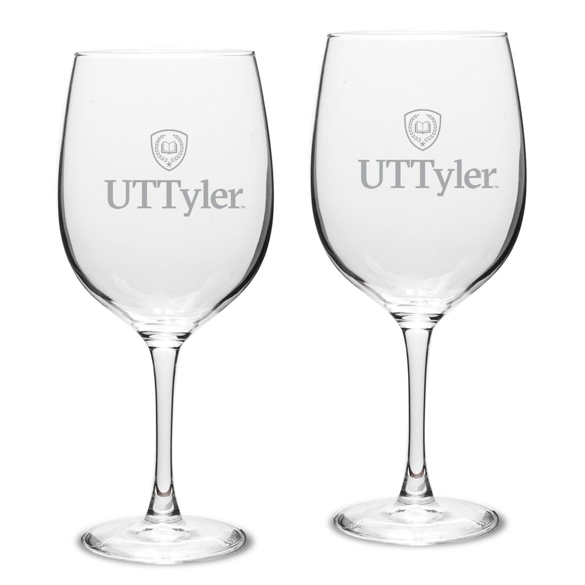 Jardine - Texas Tyler Patriots 19oz. Two-Piece Traditional Red Wine Table Glass Set - Multicolor