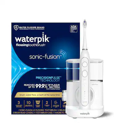 Waterpik - Sonic-Fusion 2.0 Flossing Electric Toothbrush with Water Flosser Combo In One, ADA Accepted