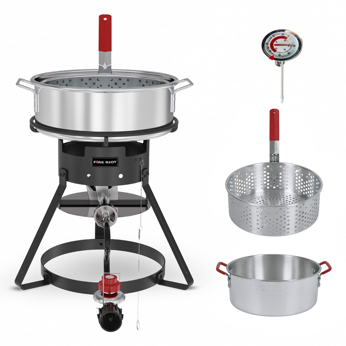 Fire Riot - 10QT Fish Fryer Kit - Black