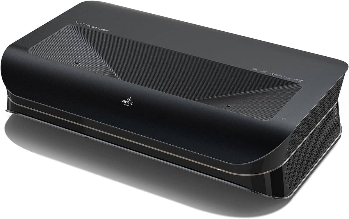 AWOL Vision - LTV-3000 Pro 4K Smart UHD 3D Triple Laser Ultra Short Throw Projector with HDR10+, Dolby Vision & Atmos - Black