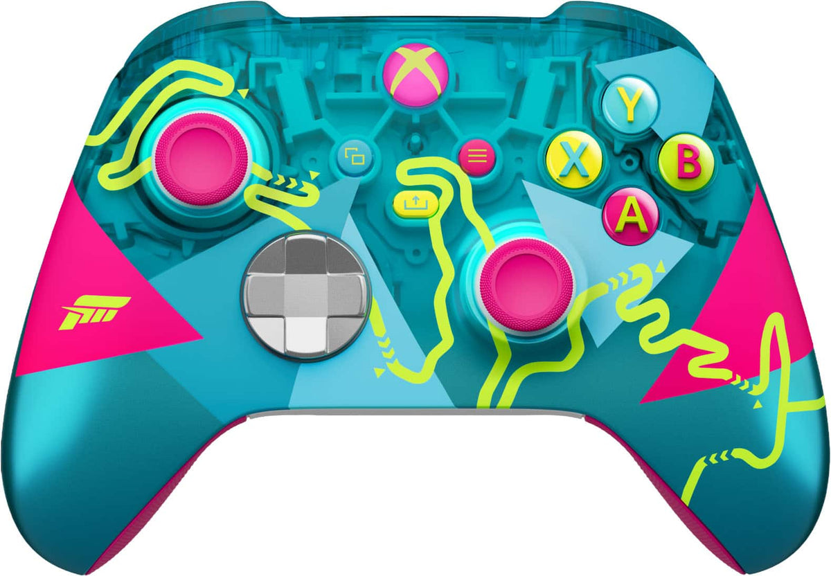 Microsoft - XBOX Wireless Controller – Forza Horizon 6 Limited Edition – XBOX Series X|S, XBOX One, PCs, and Cloud-Enabled Devices - Multicolor