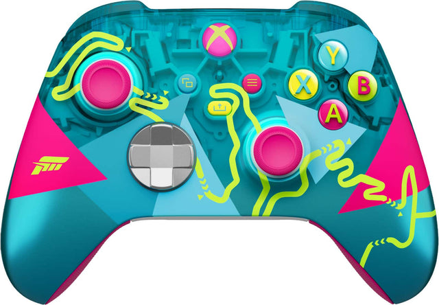 Front. Microsoft - XBOX Wireless Controller – Forza Horizon 6 Limited Edition – XBOX Series X|S, XBOX One, PCs, and Cloud-Enabled Devices - Multicolor.